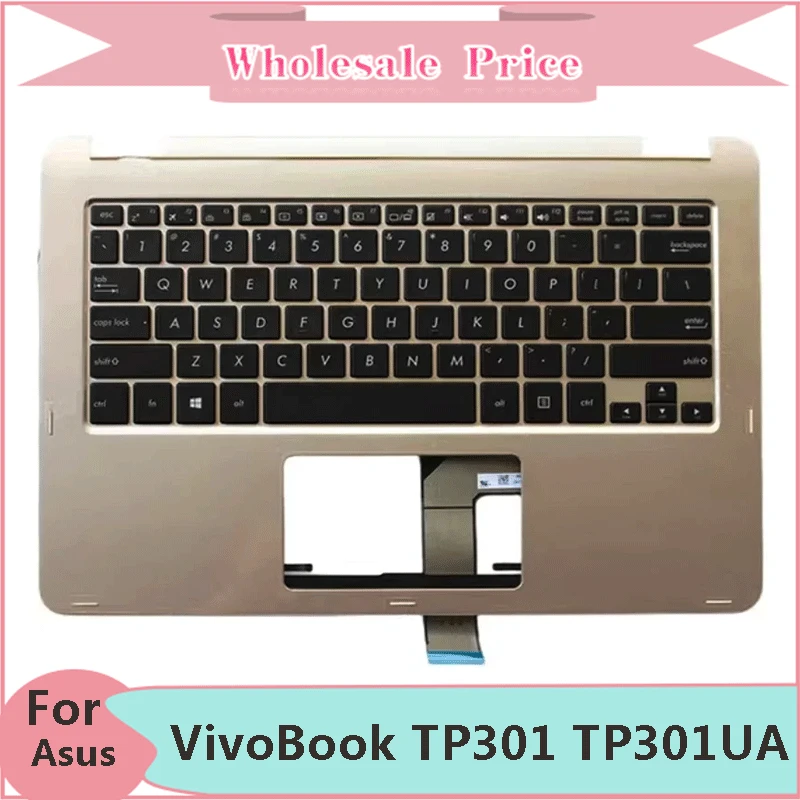 

New Original For Asus VivoBook TP301 TP301UA Laptop Palmrest Case Keyboard US English Version Upper Cover