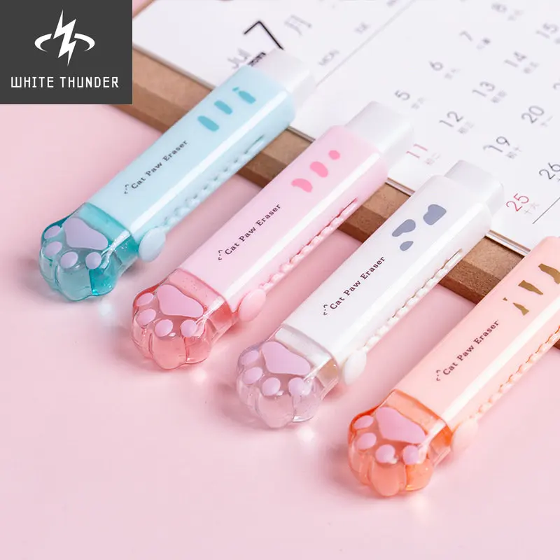 

Милый ластик в виде кошачьей лапки, креативный ластик для рисования, детский ластик для девочек, канцелярские принадлежности для письма, подарок для ребенка, школьные принадлежности