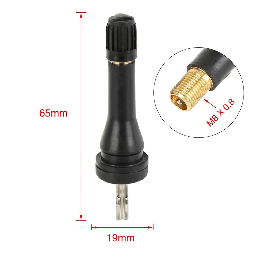 20-4pcs TPMS Snap-in Black Rubber Tubeless Tire Tyre Valve Stems Tire Pressure Sensor for Nissan Qashqai Sylphy Teana Car Parts