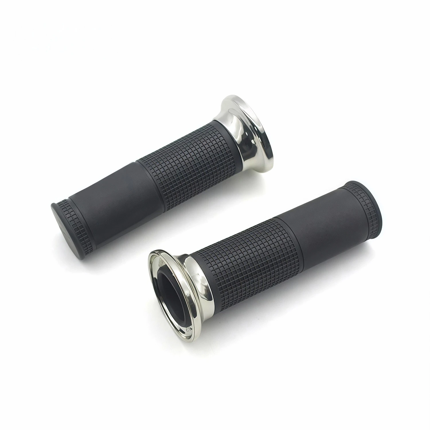 Italy Original Motorcycle Metal & Ruber Hand Grips Black Handlebar Throttle for GTS 250 300 2