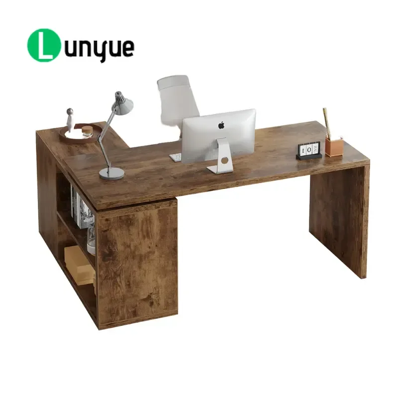 L Shaped Administrative Desk Large Manager Workstation High Quality Office Furniture Factory Direct Sales For Modern
