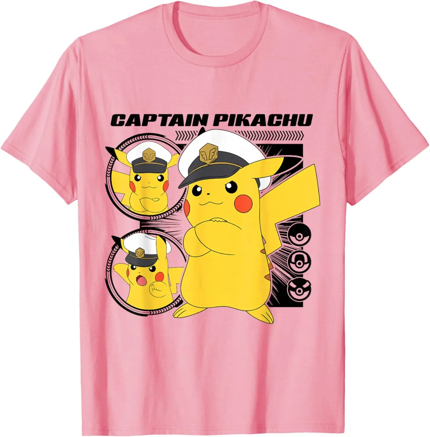 Pokémon - Horizons Captain Pikachu T-Shirt S-6XL