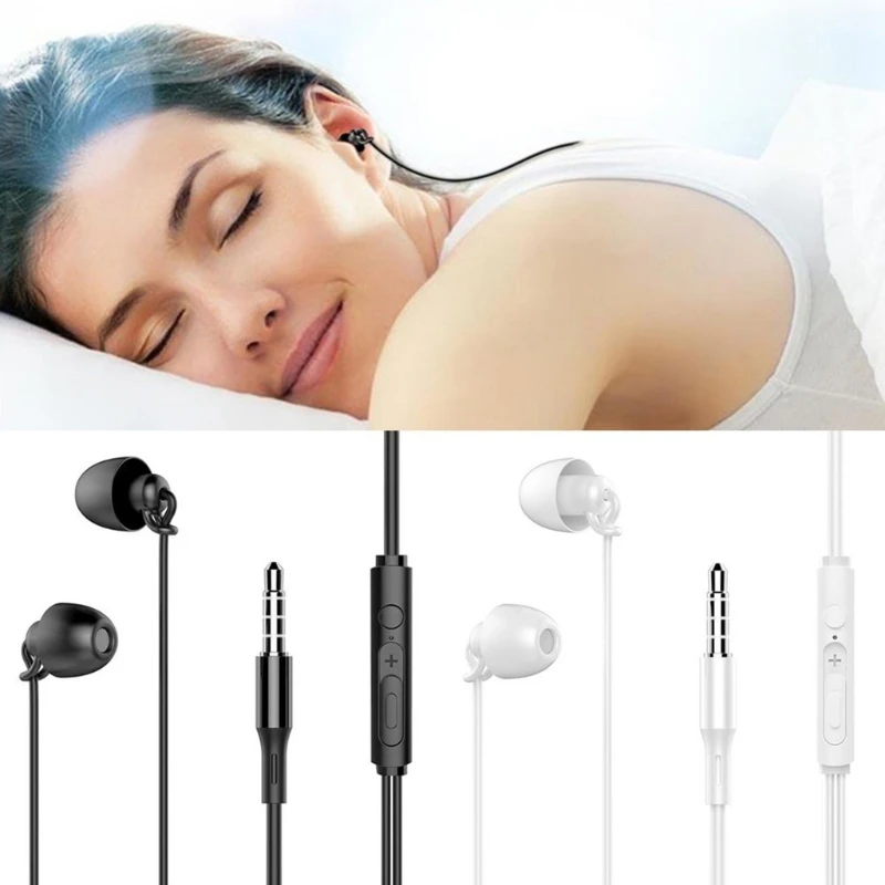 Sleep Earphone In-ear Headset Noise Cancelling Sleeping Headphone Lightweight Perfect for Sleeping Air Travel Running