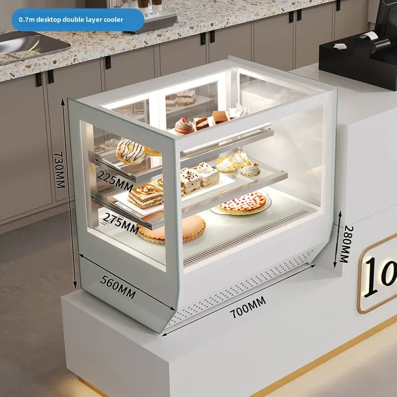 Dessert refrigerator Small cake display cabinet Air-cooled fruit deli fresh-keeping cabinet