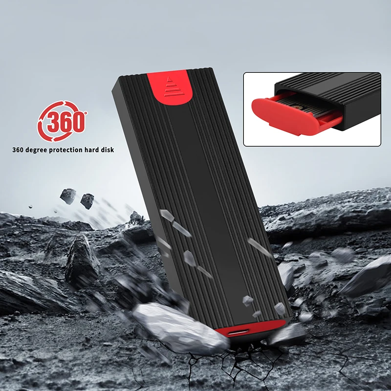 

M2 SSD Case NVME SATA Dual Protocol M.2 to USB Type C 3.1 SSD Adapter for 2230-2280 NVME PCIE NGFF SATA SSD Disk Box M2 SSD Case