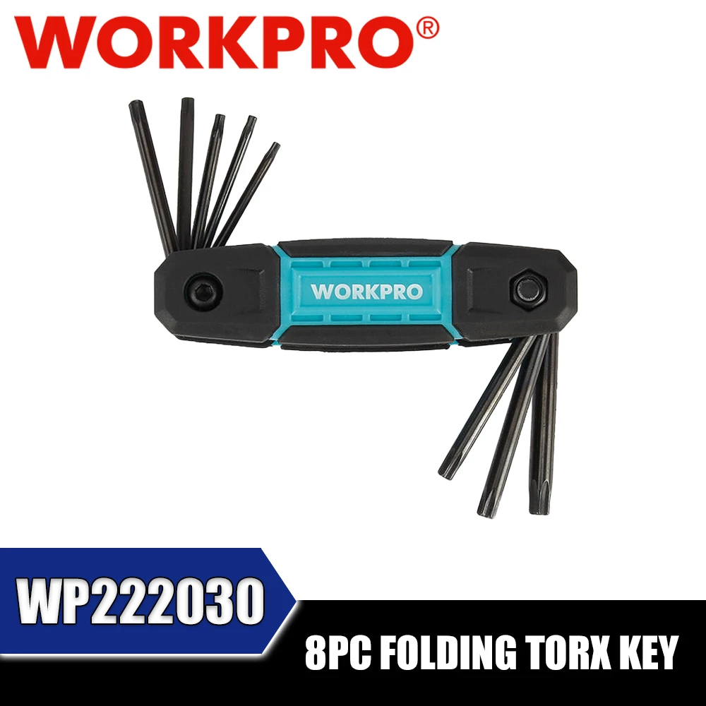 WORKPRO WP222030 8PC Folding Torx Key Hand Tools Portable Household Tools
