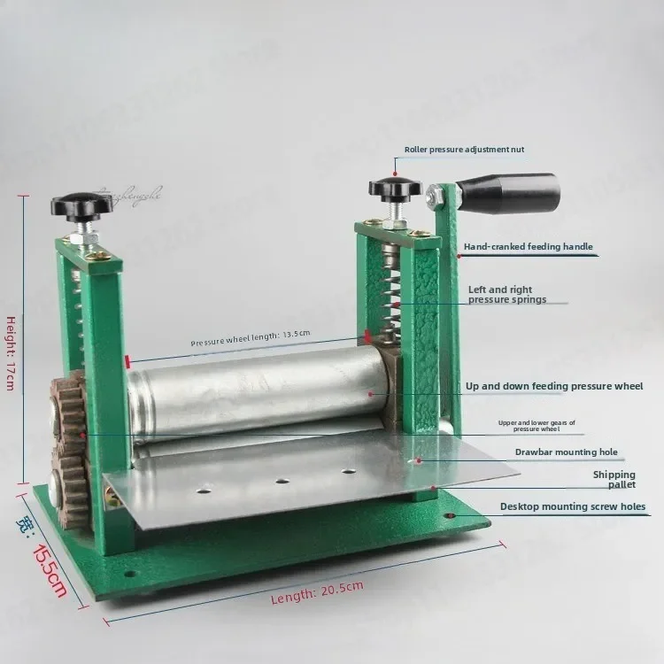 Hand Crank Leather Pressing Laminating Machine for Shoulder Strap Gluing Bonding Tool