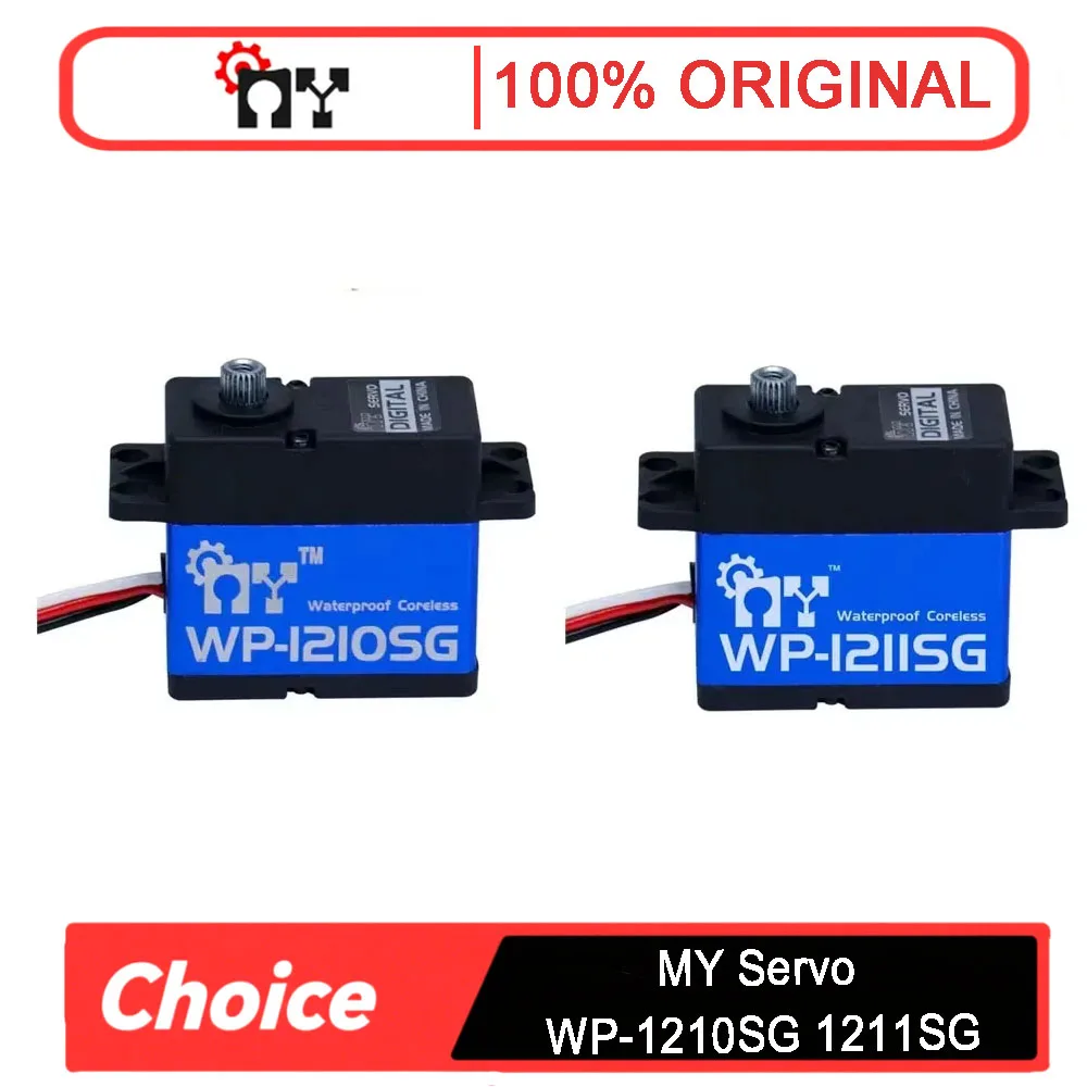 

MY Servo WP-1210SG (7.4V 32KG) & 1211SG (7.4V 25KG) - Titanium Gears Coreless Digital Servo for RC Helicopters & Parts