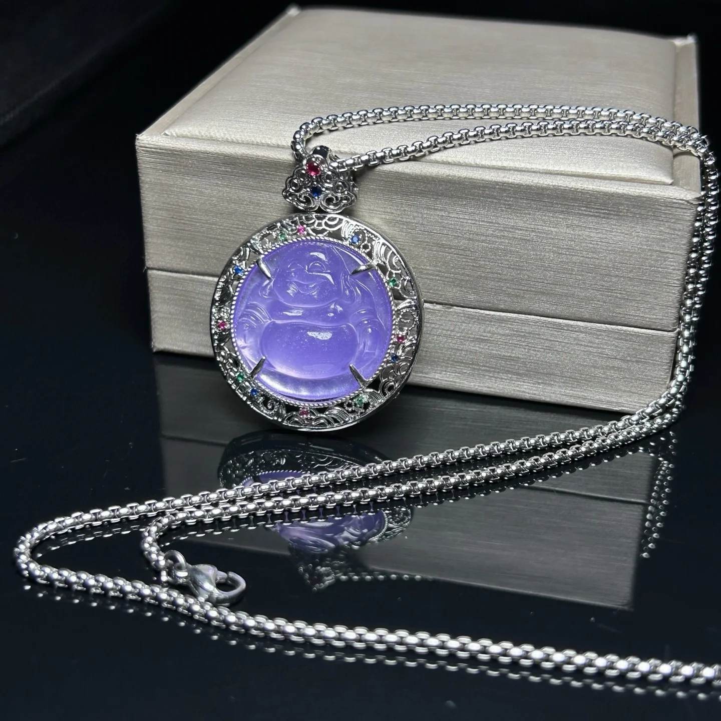 Real Natural high Ice  Jade Jadeite Carved Pendant&Necklaces