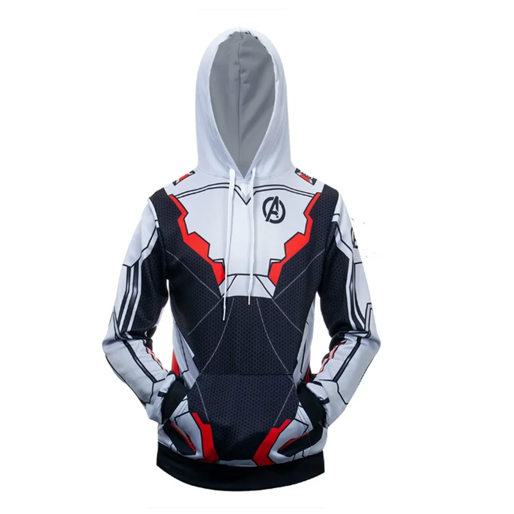 Miniso Avengers 4: Quantum Endgame Superheld Heren Cosplay Hoodies 3d Geprint Sweatshirt Voor Ouder-Kind Kleding Pullove