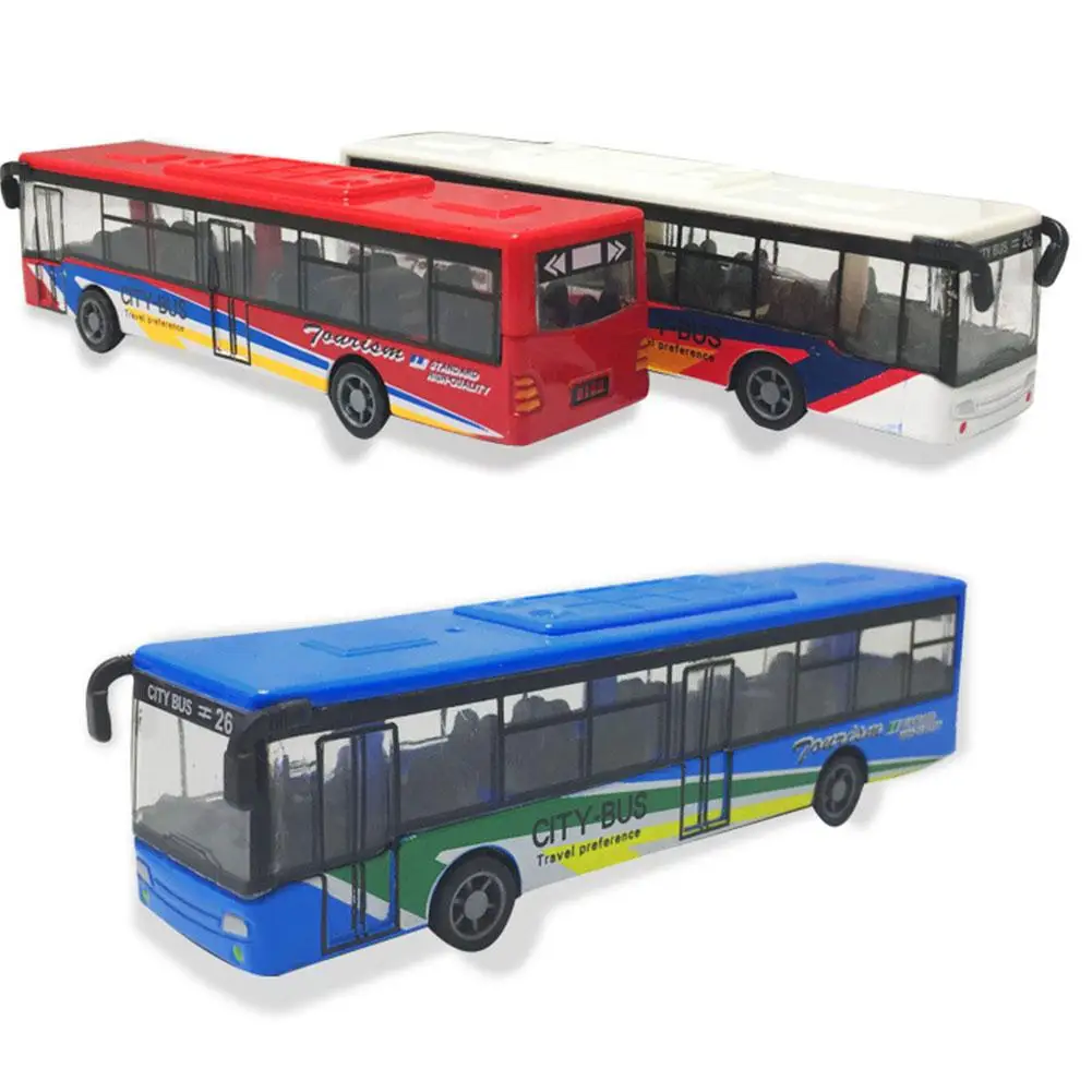 Model Autobusu z Odlewu Stopu Metali, Zabawka Symulacyjna, Autobus z Napędem Pull-Back, Autobus Inercyjny, Autobus Turystyczny do Miasta, Model Autobusu z ABS, Zabawki, Prezenty dla Dzieci