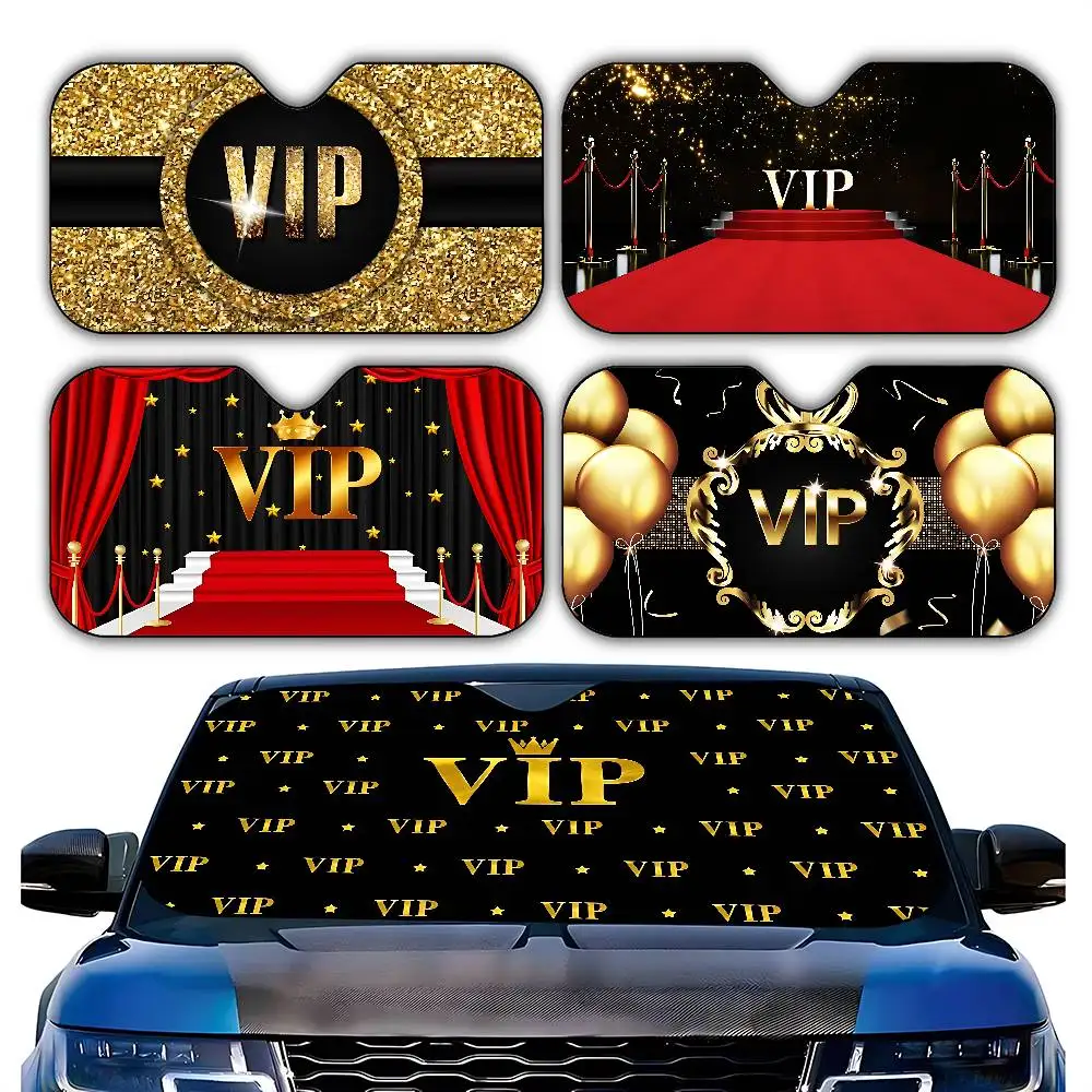 VIP Channel Of Life Stylish And Trendy Windshield Sunshade, Car Windshield Cover, Car Sunshade Curtain, Car Sun Protection Cover
