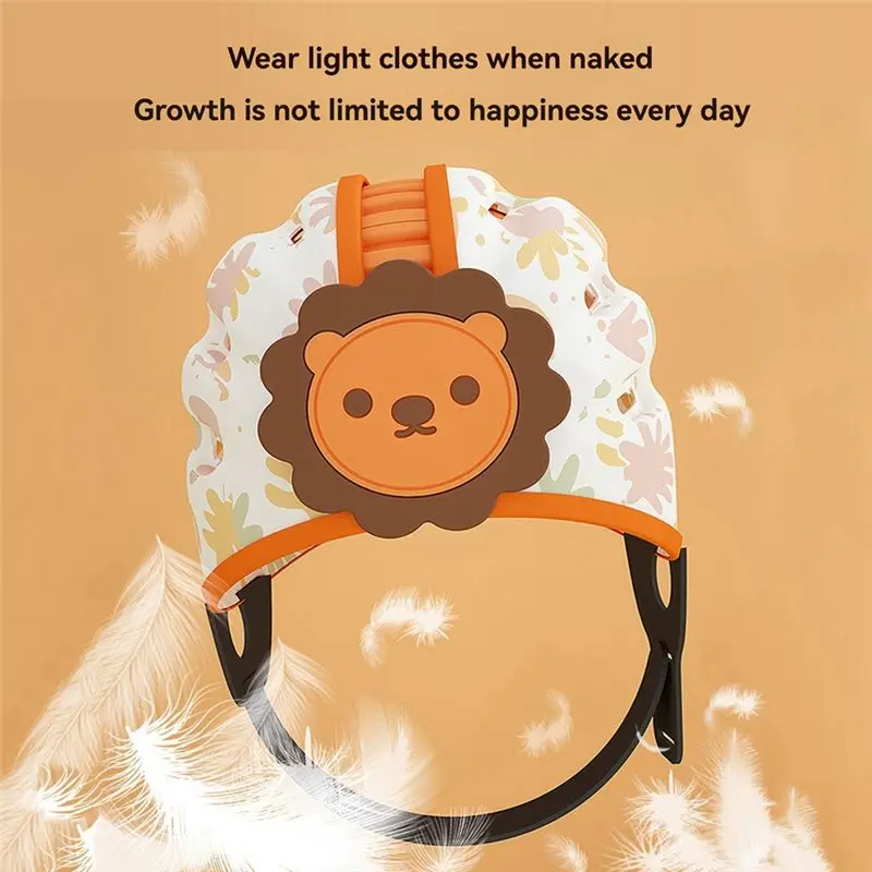 B05C-調整可能なベビーセーフティヘルメット、360度頭部保護、歩行学習用の柔らかい幼児用安全帽子