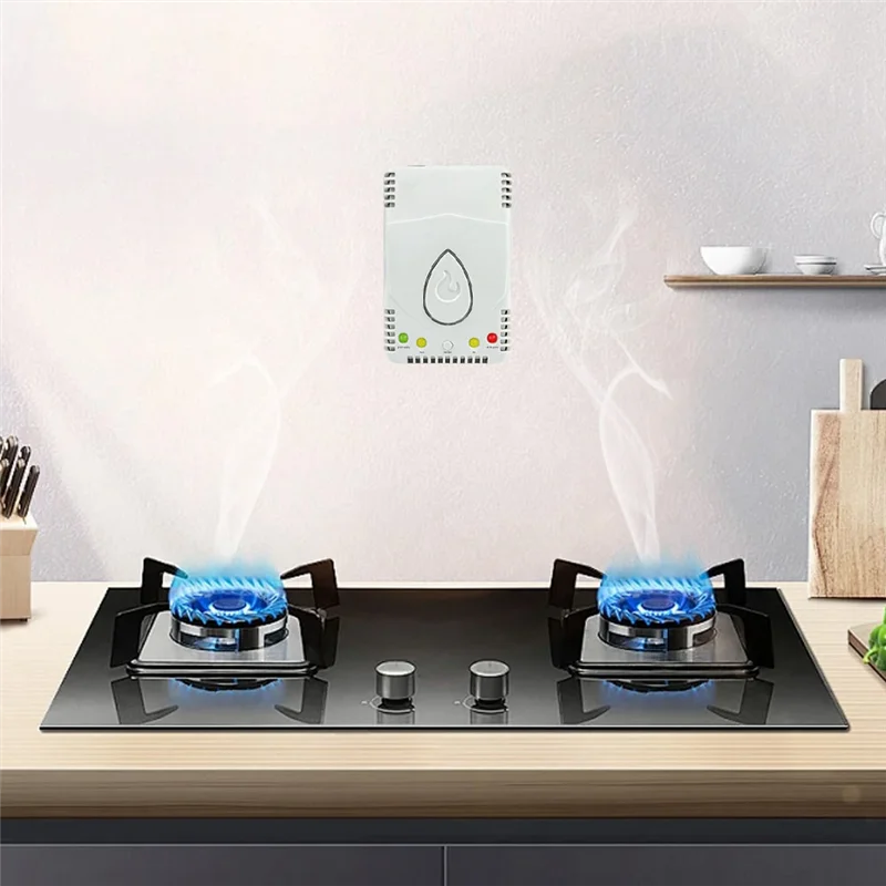 【НОВИНКА】детектор природного газа, горючий сигнал, сигнализация 70 дБ для метана, пропана, СПГ, идеально подходит для безопасности дома и кухни, вилка европейского стандарта