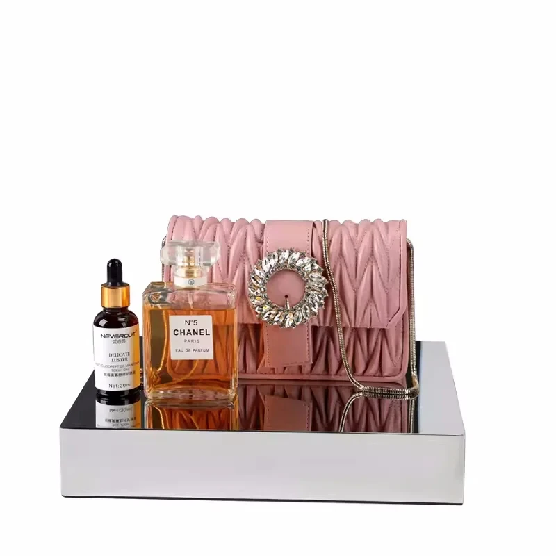 custom.and Retail Display Shelves Simple Stainless Steel Shoes Bags Jewelry Display Stands