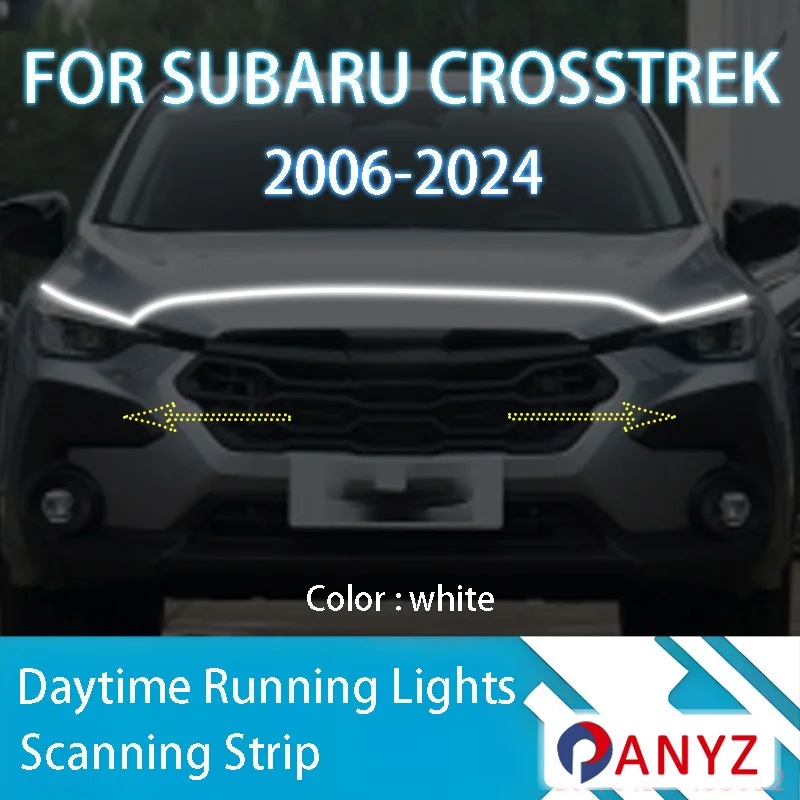 

FOR Subaru CROSSTREK 2006-2024 Upgrade LED Daytime Running Light Scan Starting Car Hood DRL Guide Decorative Ambient Lamp 12V