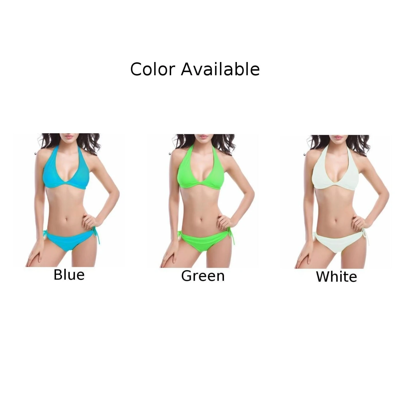 Classical Beachwear Bright Color Swimsuit Polyester Spandex Fabric Swimwear For Women Average Size Fit Beach Holiday Outfit