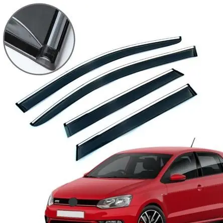 

Car Window Accessories VW Polo 2009-2018 Window Deflectors On Rain Guard Visor Awnings Modified Design