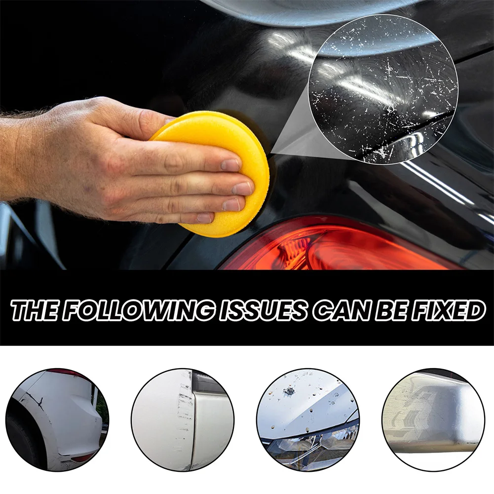 120ml Automobile Glossy Shine Wax rimuovi macchie Car Polish Scratch Remover Quick Fix Car Paint Scratch Repair Kit di pulizia