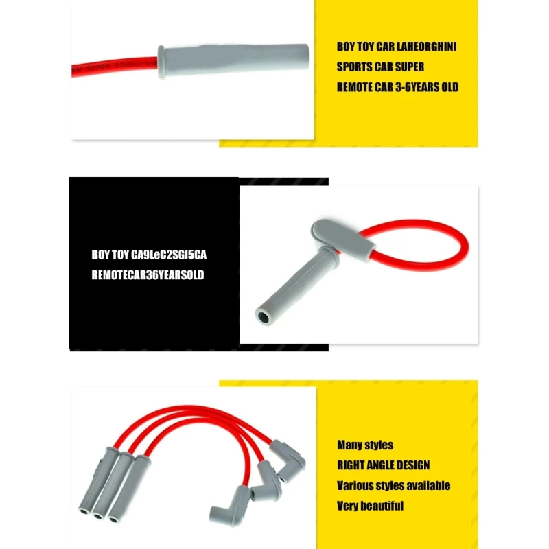 High Performances Silicone Motorcycle MSD Ignition Wire Motorcycle Ignition Cable for Enhances Efficiency & Durability