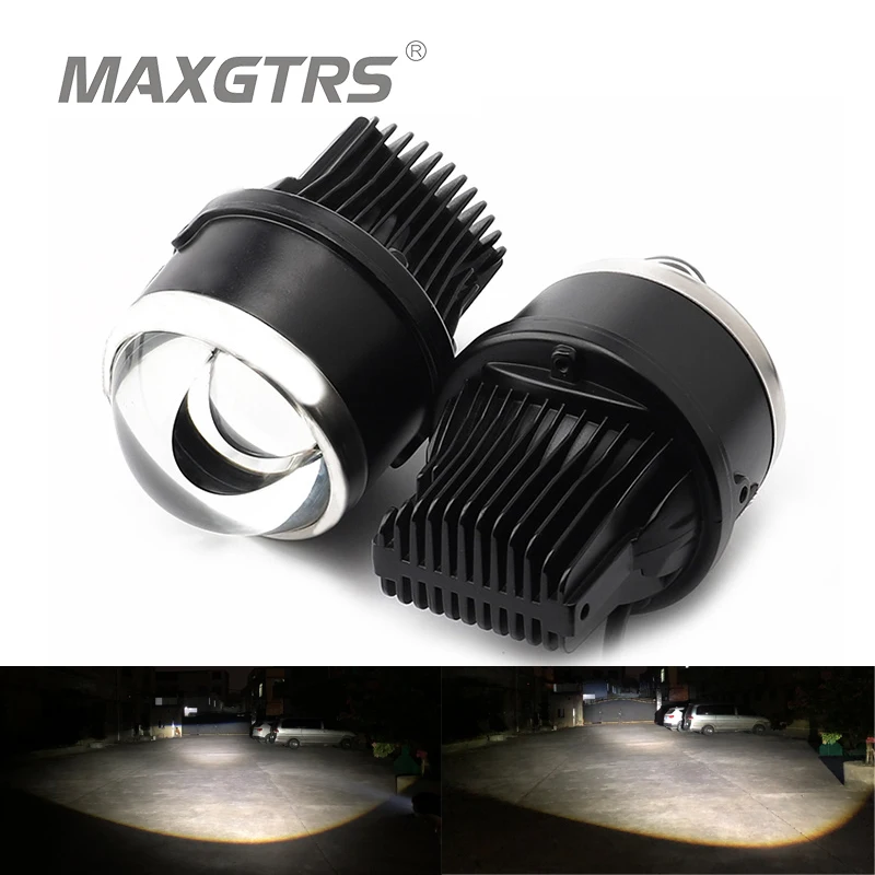 

2x 3.0 inch Universal LED Bi-Xenon Auto/Motorcycle Fog Light High Low Beam Projector Lens Car Driving Lamps Retrofit Assembly