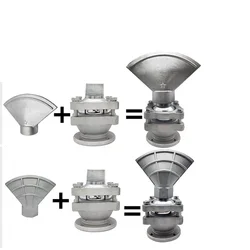 Water truck flusher nozzle Duckbill flat Spray Head Nozzle