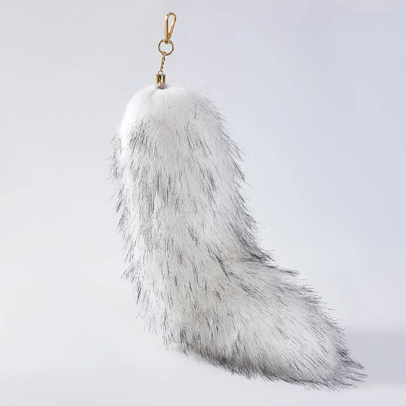 

Imitation Leather Fox Tail Bag Pendant Backpack Tail Leather Hanging Decoration Fur Cosplay Accessories Car Keychain
