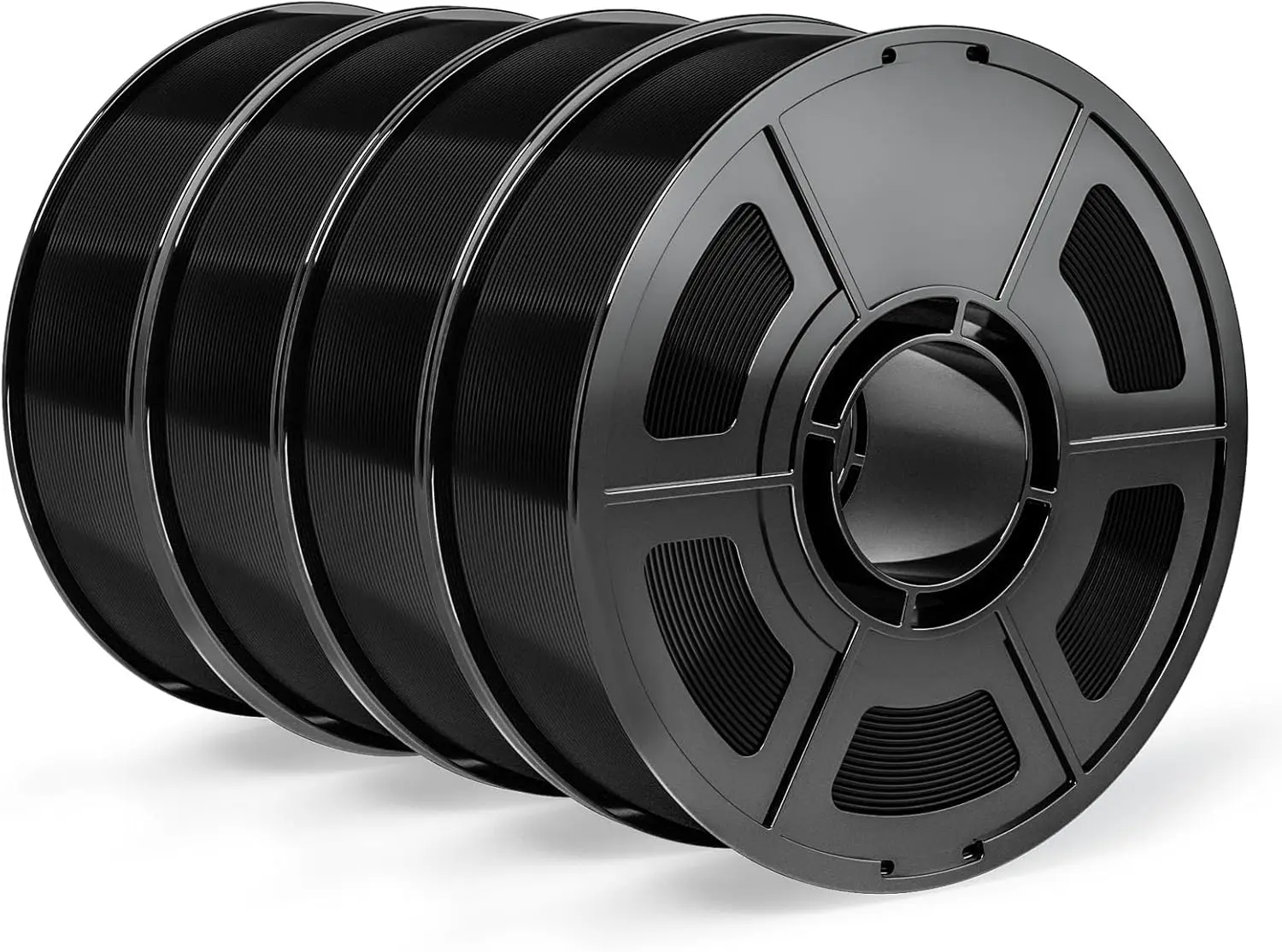 

High-Precision ASA 3D Printer Filament, 1.75mm, 4kg Bundle, Black, Neatly Wound for Smooth Printing