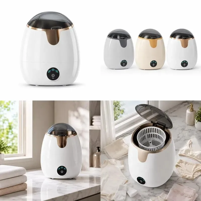 Compact 13L Mini Washing Machine Portable Underwear Washer with Removable Swivel Basket for Apartment Dormitory Travel