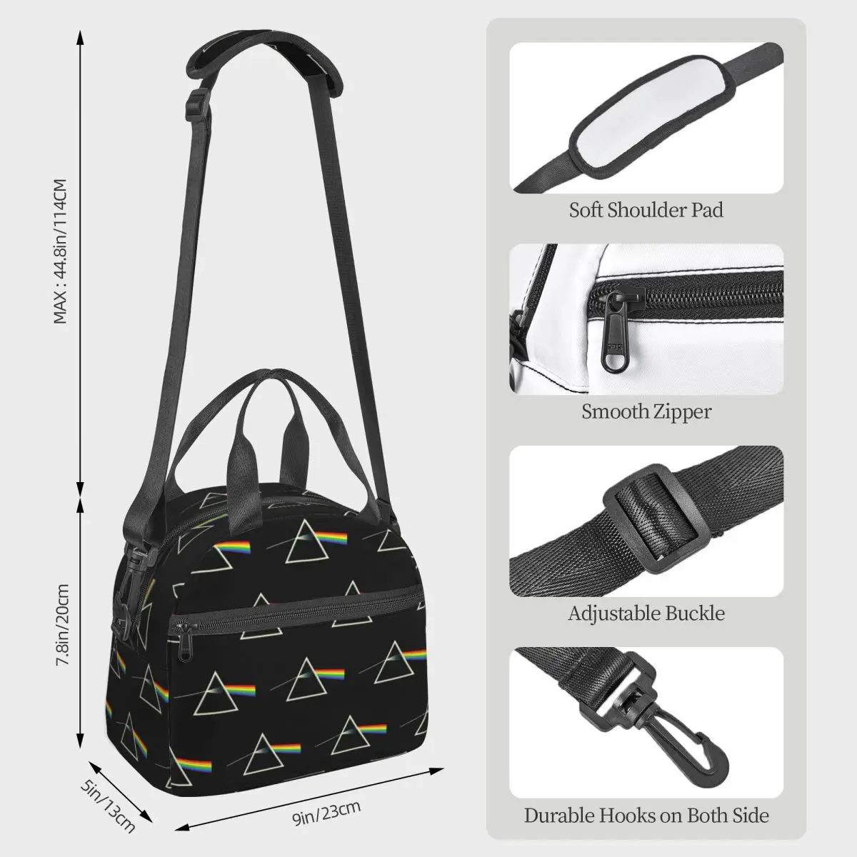 Dark Side Of The Moon Insulated Lunch Bag for Kids School Cooler Thermal Box Tote Portable Lunch Boxes