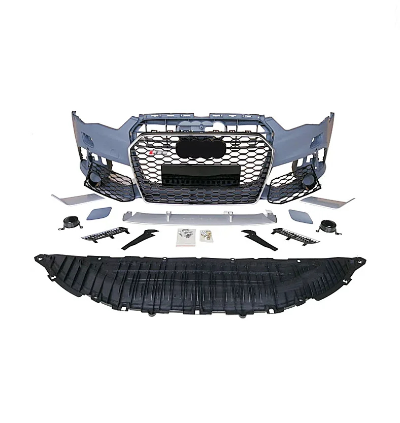 Auto Body System Car Bumper For 2016-2018  A6 C 7.5 Facelift  RS6 Type Front Bumper Body Kit