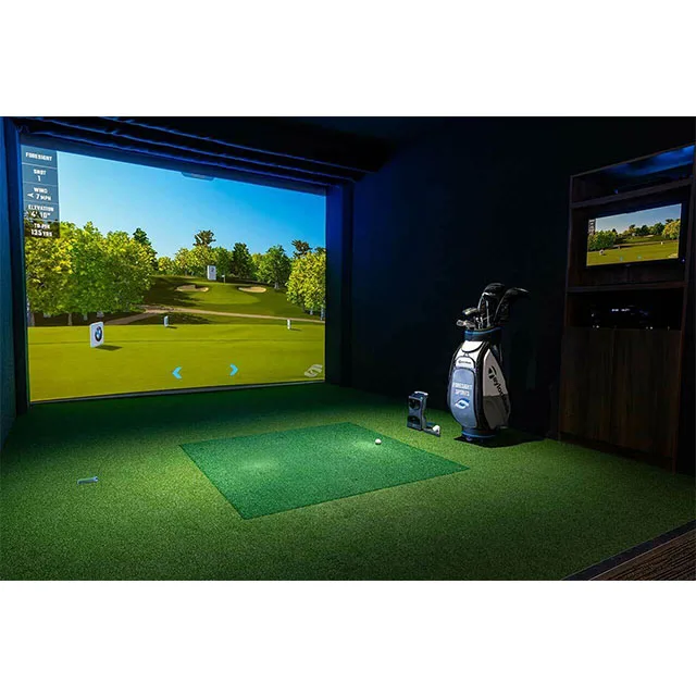 Baru XYScreen 3D Golf latihan Net Indoor Simulator dampak proyektor layar Golf memukul