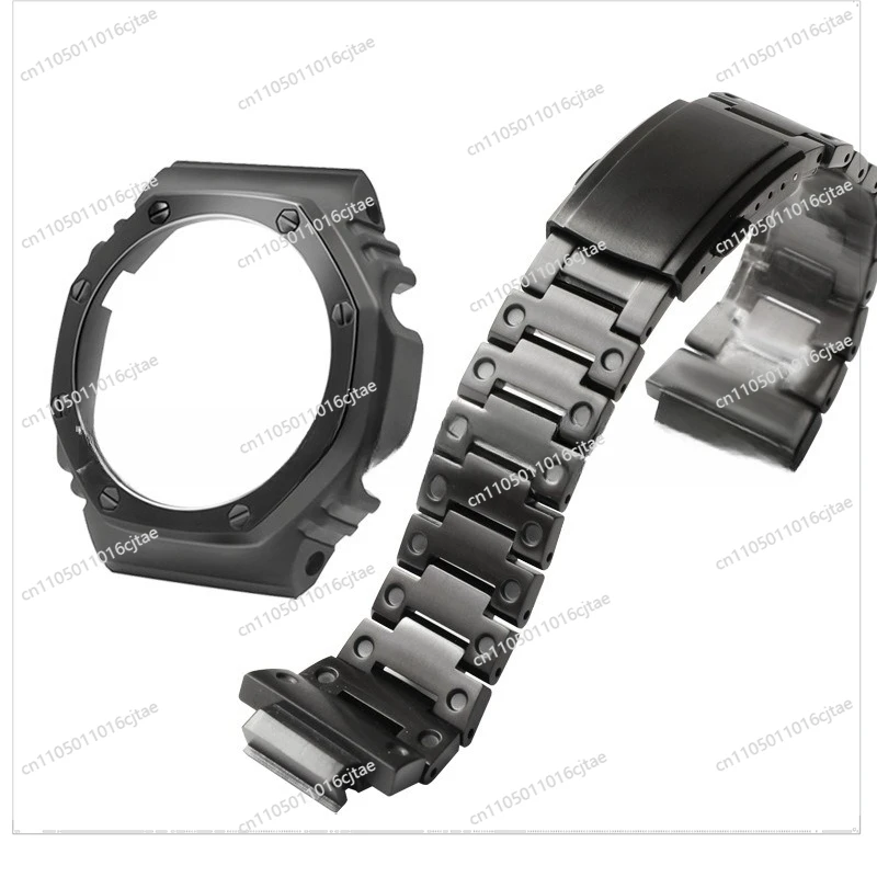 For GA-2100/2110/B Watch Modification Titanium Alloy Case Strap Accessories Steel Strap Sport Model