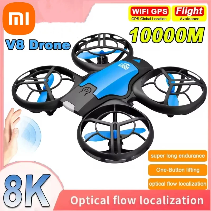 Xiaomi V8 Mini Drone 4K 1080P HD cámara Drones WiFi Fpv presión de aire altura mantener plegable Quadcopter RC Dron juguete para regalo
