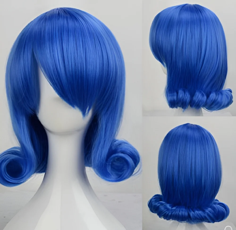 Fairy Tail Juvia Lockser Cosplay Costume Hair Anime Headwear Blue Wig