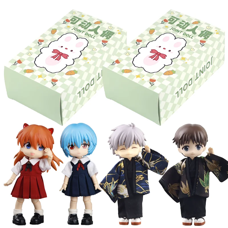

Ob11 1/12 Asuka Langley Soryu Ayanami Rei Series BJD Movable Joints Anime Figures Cute Mystery Box GSC Dress-Up Dolls Toys Gifts