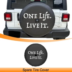 Car Spare Tire Cover for Jeep Wrangler JL 2018-2025 with Back-up Camera Camper Wheel Spare Wheel Protector 32