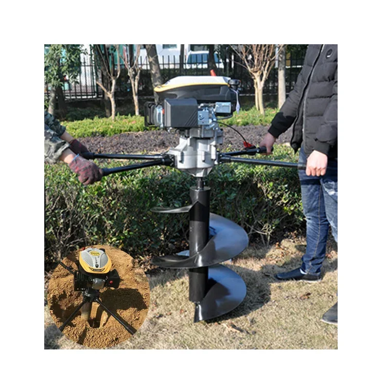 Four Stroke Deep Hole Boring Digging Machine Hole Digger Ice Drill