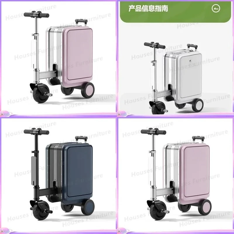 For Luggage Smart Rideable Suitcase Retractable Motorized Travel Bag Lightweight Carry On Boarding Cycling Scooter