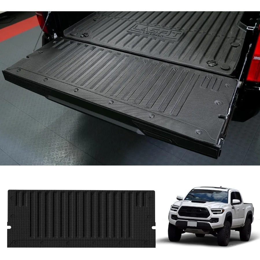 

AllWeather Tailgate Mat for Tacoma 20242026 Not Fit Dropin Liners Durable TPE Tailgate Protector Liner with Enhanced Grip and