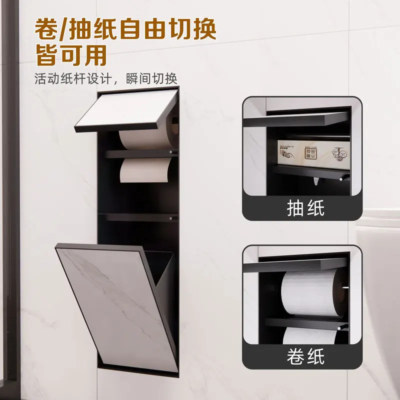 304 hidden toilet embedded trash can concealed toilet toilet niche rack