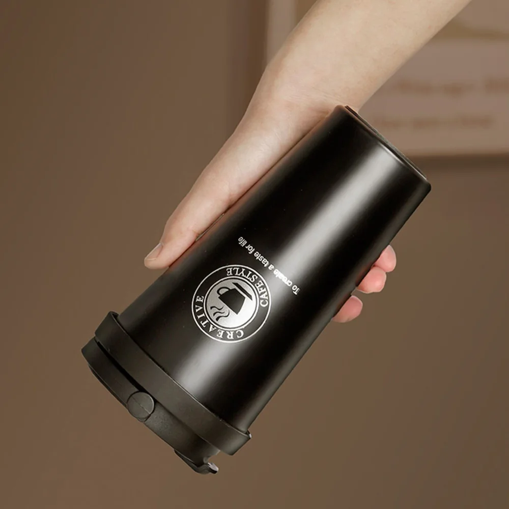 Volhoply Tasse à café de voyage isotherme à double paroi sous vide de 12 oz (355 ml) avec couvercle à rabat, lot de 8 en vrac, tasse à café réutilisable en acier