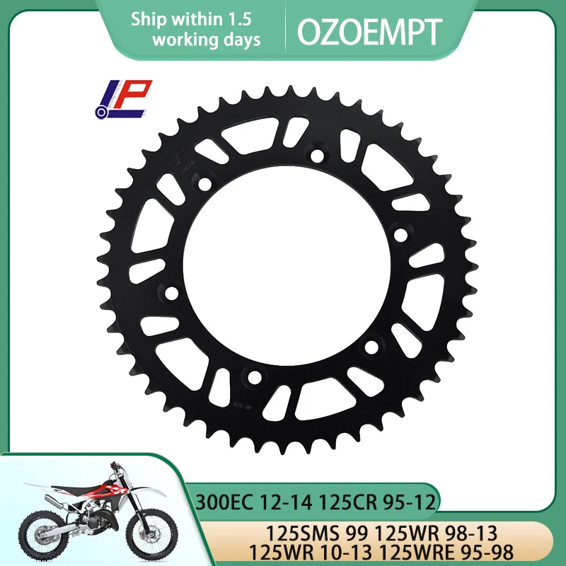 OZOEMPT 520-50T Motorcycle Rear Sprocket Apply to 300EC 12-14 125CR 95-12 125SMS 99 125WR 98-13 125WR 10-13 125WRE 95-98