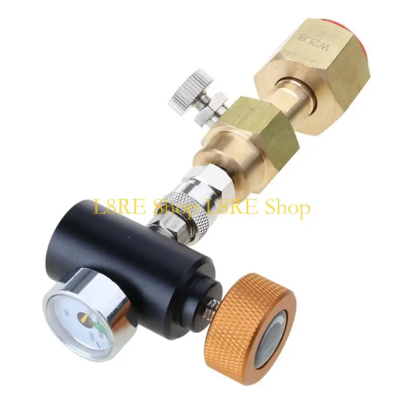 L8RE ALUMINIM SODAS MAKEROSORIES EXTROMENAL CO2 SANKS ADAPTER TAPTE