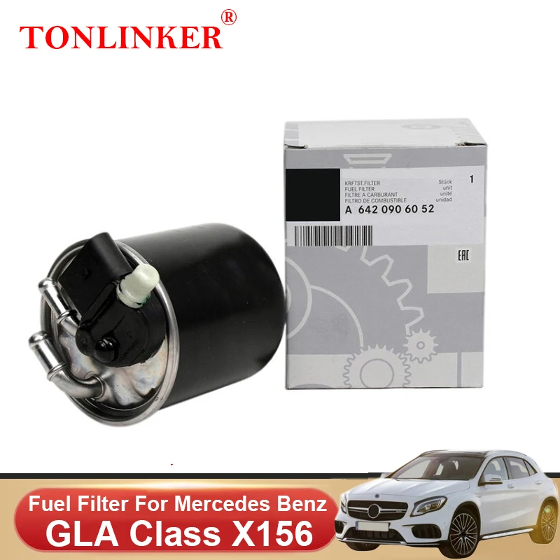 

Топливный фильтр TONLINKER A6420906052 для Mercedes Benz GLA-Class X156 2013-2020 GLA 200d 200CDI 220d 220CDI 4matic двигателя OM651