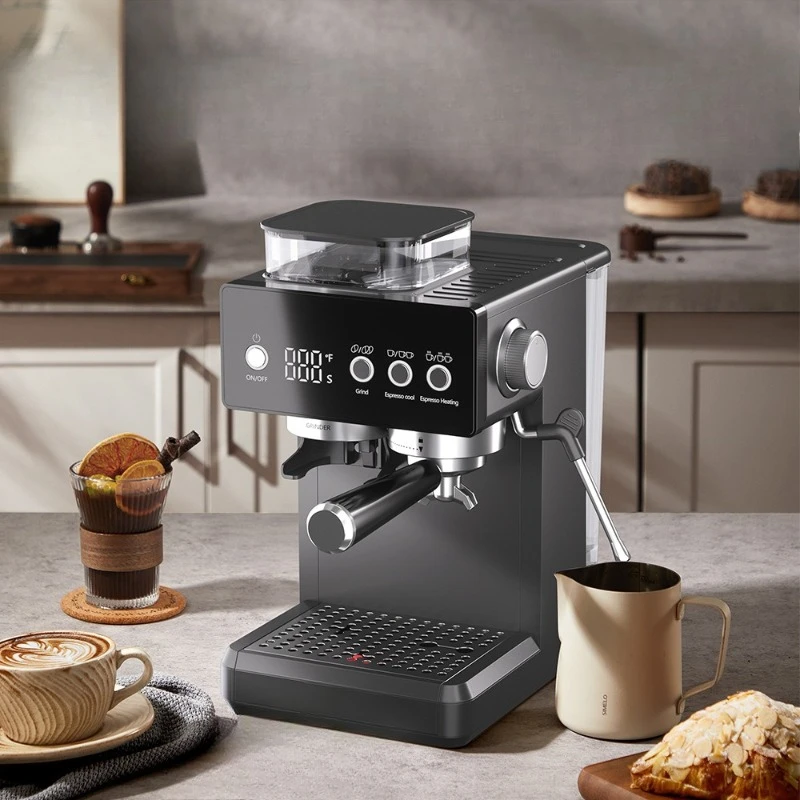 Coffee machine, Italian fully semi-automatic household, milk foam, hot and cold double extraction and grinding
