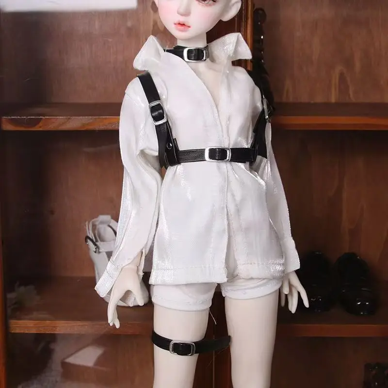 1/3 1/4 1/6 BJD Doll Accessories Leather Strap Belt Neck Chain Collar Leg Loop for 30cm 45cm 60cm 68cm 75cm Uncle Size BJD Doll
