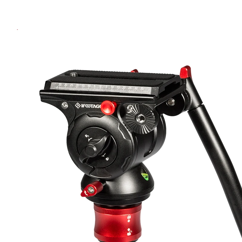 IFOOTAGE Komodo K5 Video Tripod Head Fluid Drag Pan Head for DSLR Cameras, Camcorder, Monopod and Tripods,