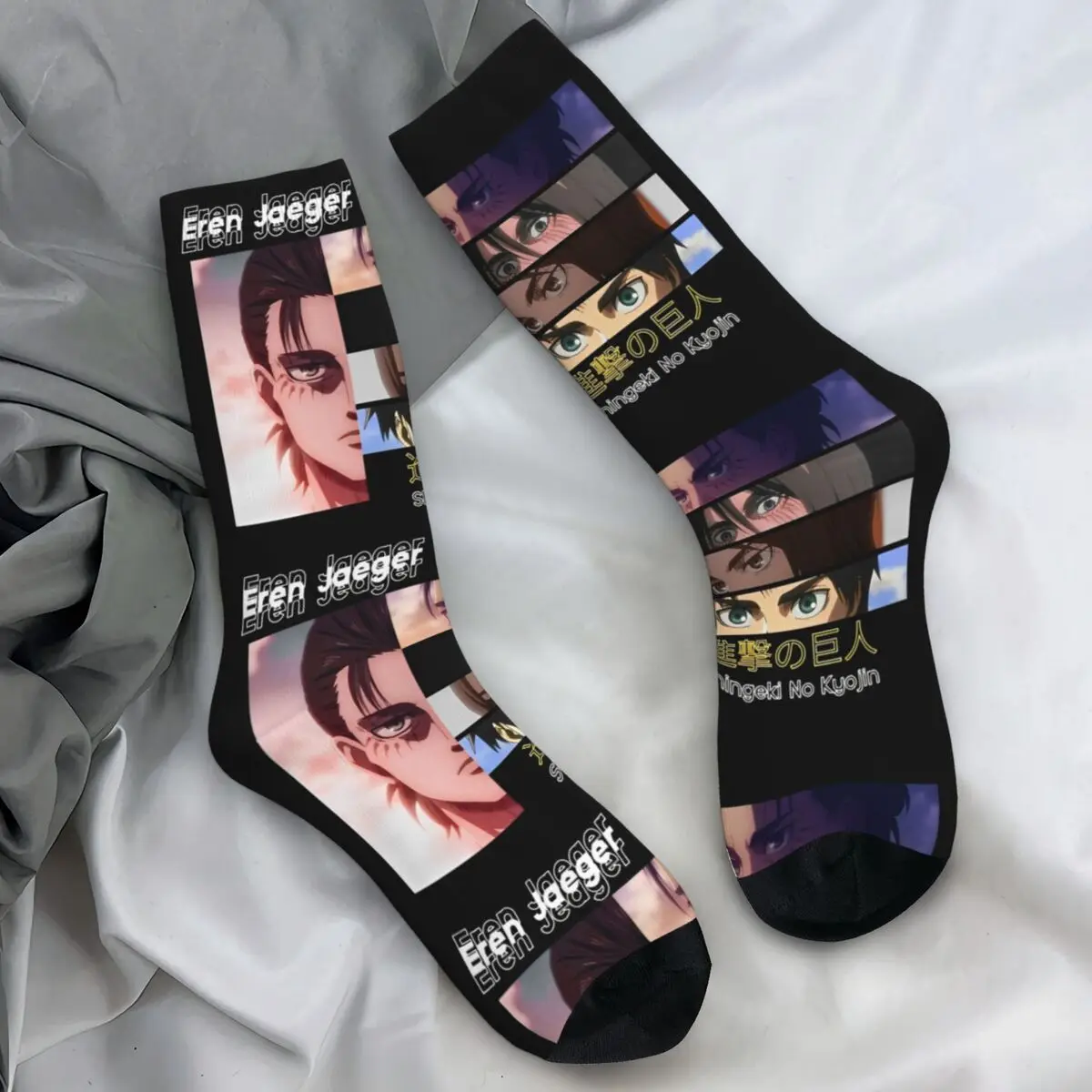 

Носки в стиле аниме «Атака Титанов», осенние японские чулки с комиксами, элегантные мужские качественные носки, дизайнерские нескользящие носки для спорта на открытом воздухе