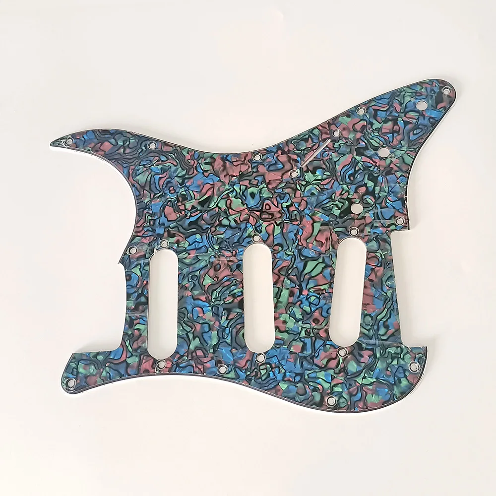 11 Screw Hole Guitar Pickguard for USA/Mexico Fender Strat Standard SSS St Scratch Plate NO Control Punch Holes Multi Color